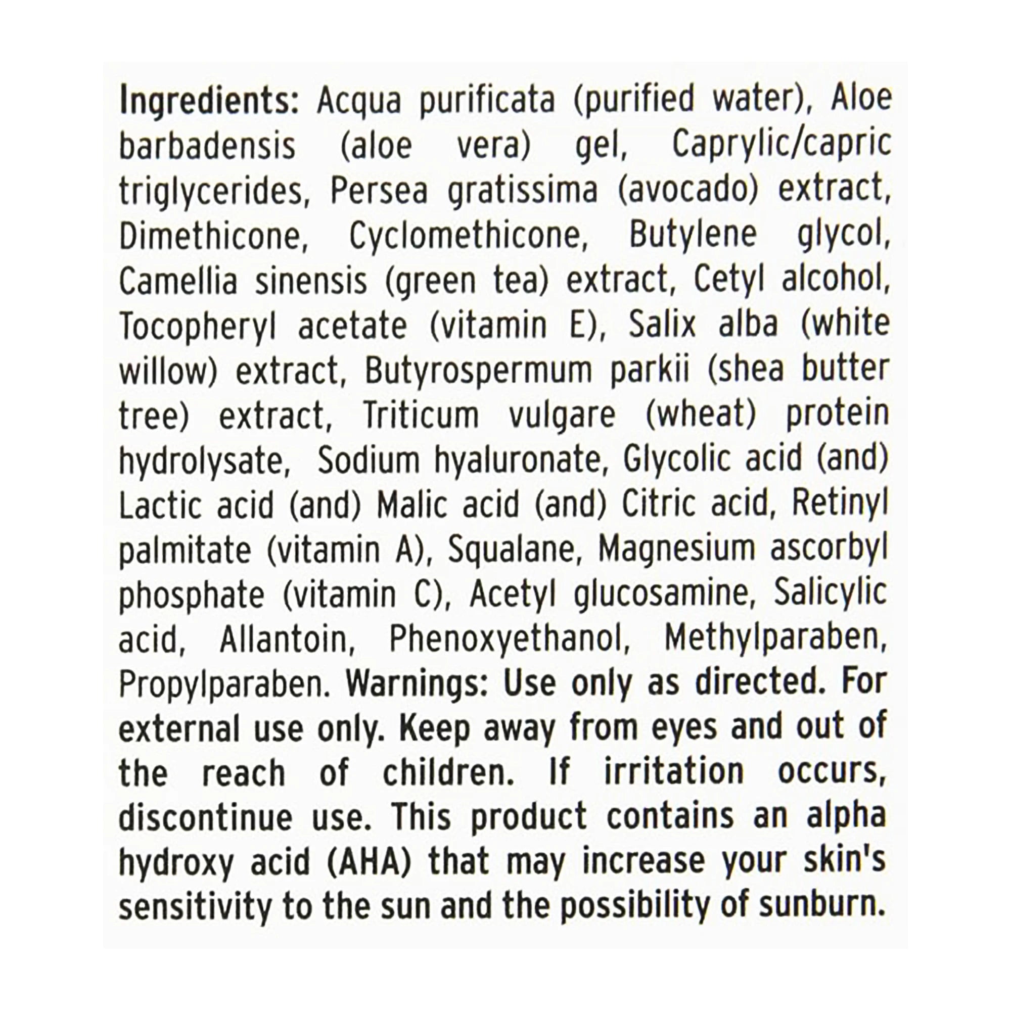 Menscience Advanced Face Lotion full ingredients list