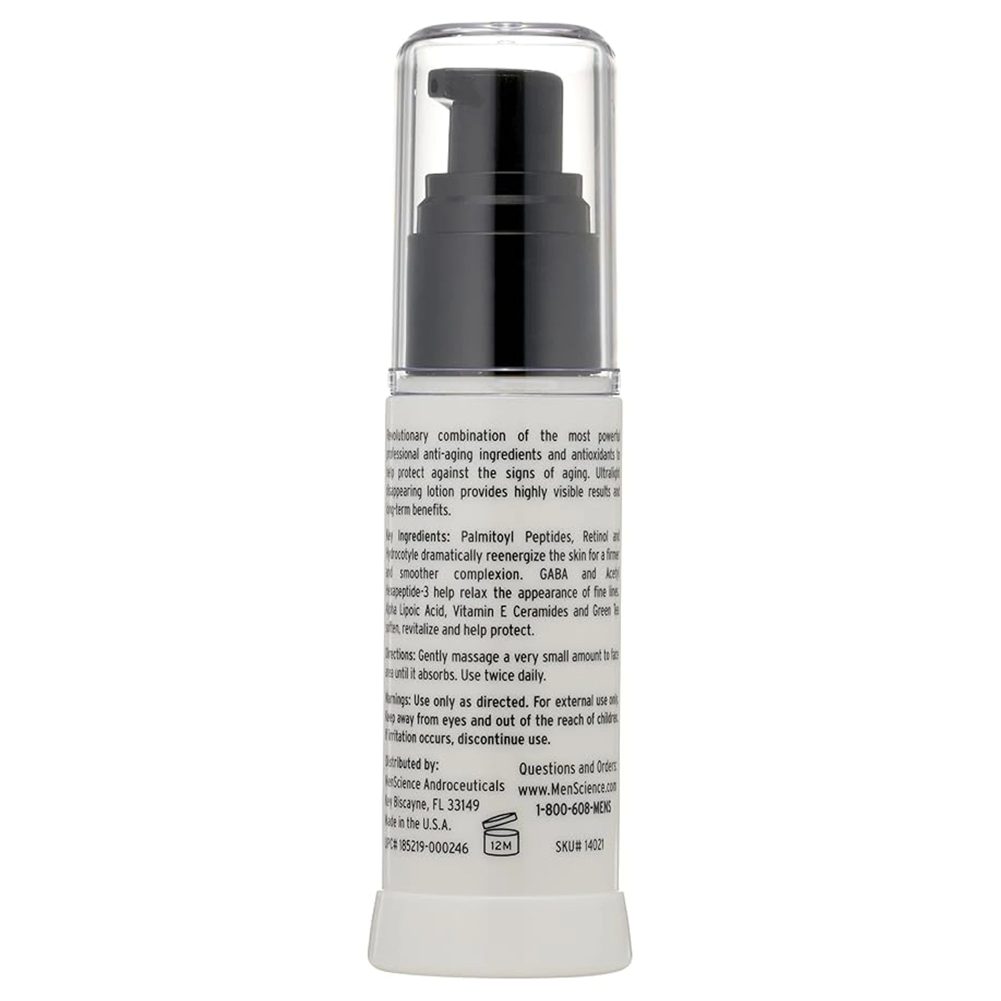 Menscience Anti-Aging Formula bottle back large product image