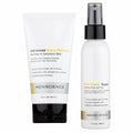 menscience advanced shave duo with a bottle of advanced shave formula and a bottle of post shave repair on a white background